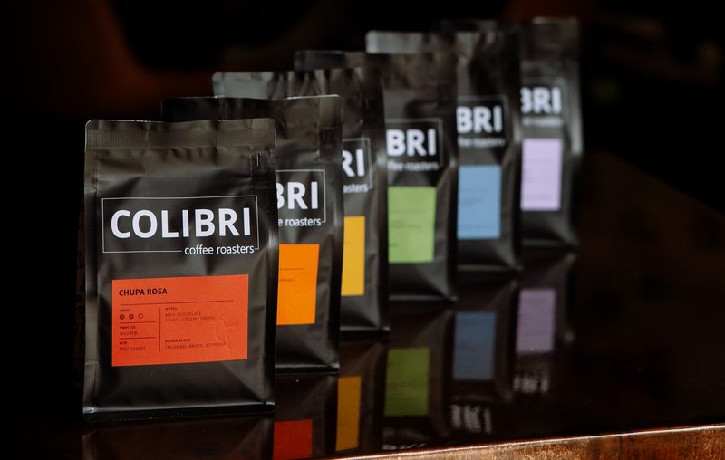 Chupa Rosa up front with the other five roasts stepping back behind it